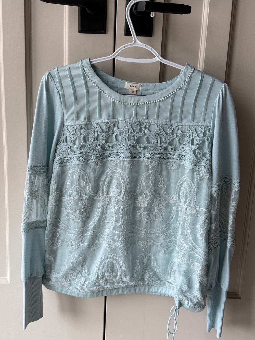 Gorgeous Anthropologie - TINY - pale blue blouse size M LIKE NEW